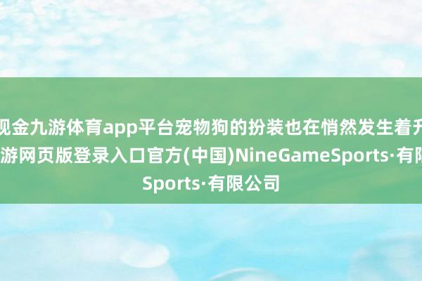 现金九游体育app平台宠物狗的扮装也在悄然发生着升沉-九游网页版登录入口官方(中国)NineGameSports·有限公司