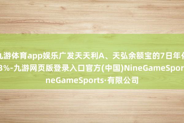 九游体育app娱乐广发天天利A、天弘余额宝的7日年化收益低于1.3%-九游网页版登录入口官方(中国)NineGameSports·有限公司